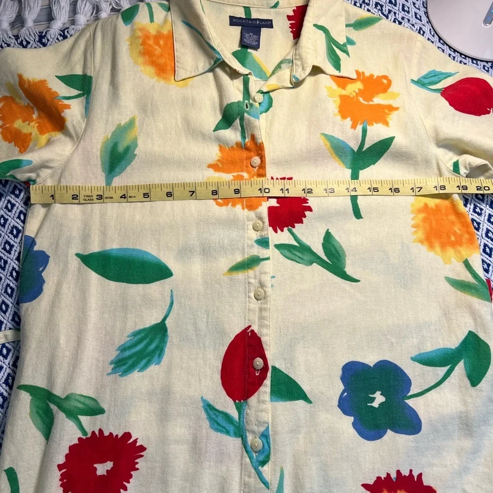 Mountain Lake Floral Button-Down Maxi Shirt Dress - Picture 8 of 8